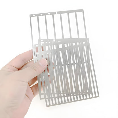 2 Pcs Stainless Steel Diamond Painting Ruler for Square and Round Drill, Diamond Art Club Accessories Diamonds Straightening Tool (4 Row of Diamonds)