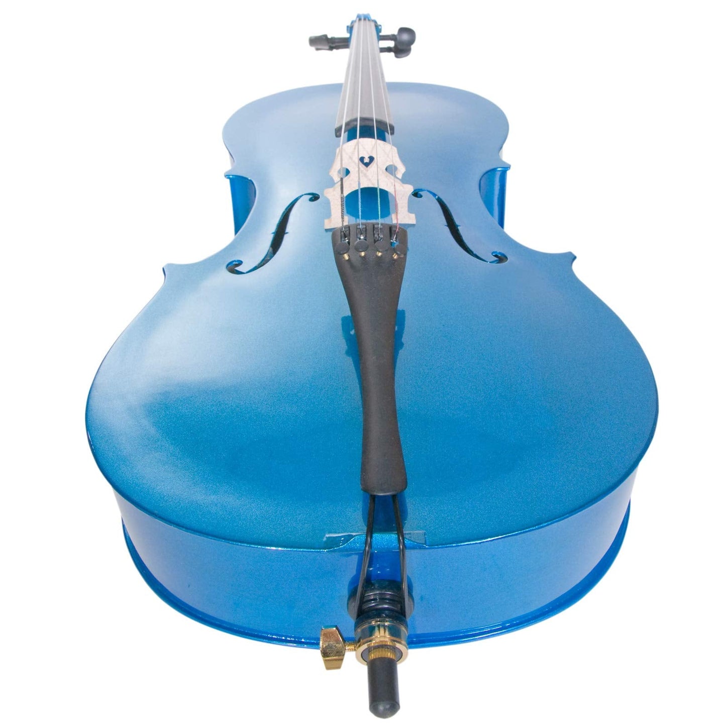 Cecilio- Musical Instrument for Beginners - 4/4 Full Size Cellos Kit with Bow, Stand, Bag - Stringed Music Instruments for School Orchestras, Performances,Blue