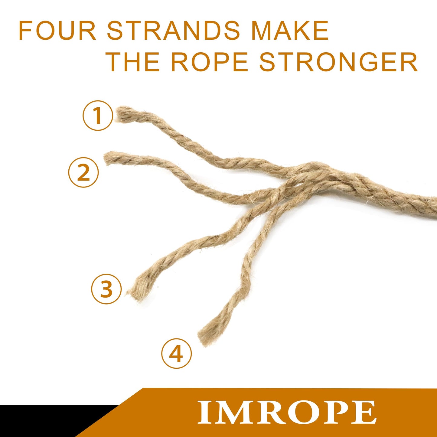 IMROPE 5mm x 300 Feet Natural Jute Rope, Twine for Gardening Tomato Climbing Plant Tie Floristry Crafts Gift Wrapping Packing Decor