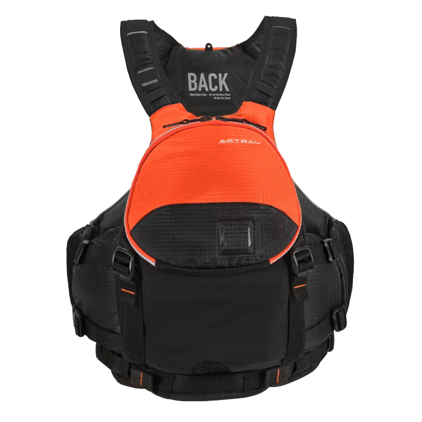 Astral Bowen Life Jacket - Lightweight USCG Type III PFD Adult Life Vest for Fishing, Touring, SUP, & Whitewater - Fire Orange - Small/Medium