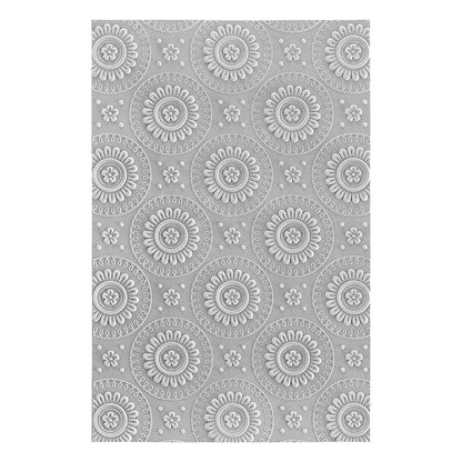 Spellbinders E3D-056 Mandala Blooms 3D Embossing Folder from The Sealed for Summer Collection