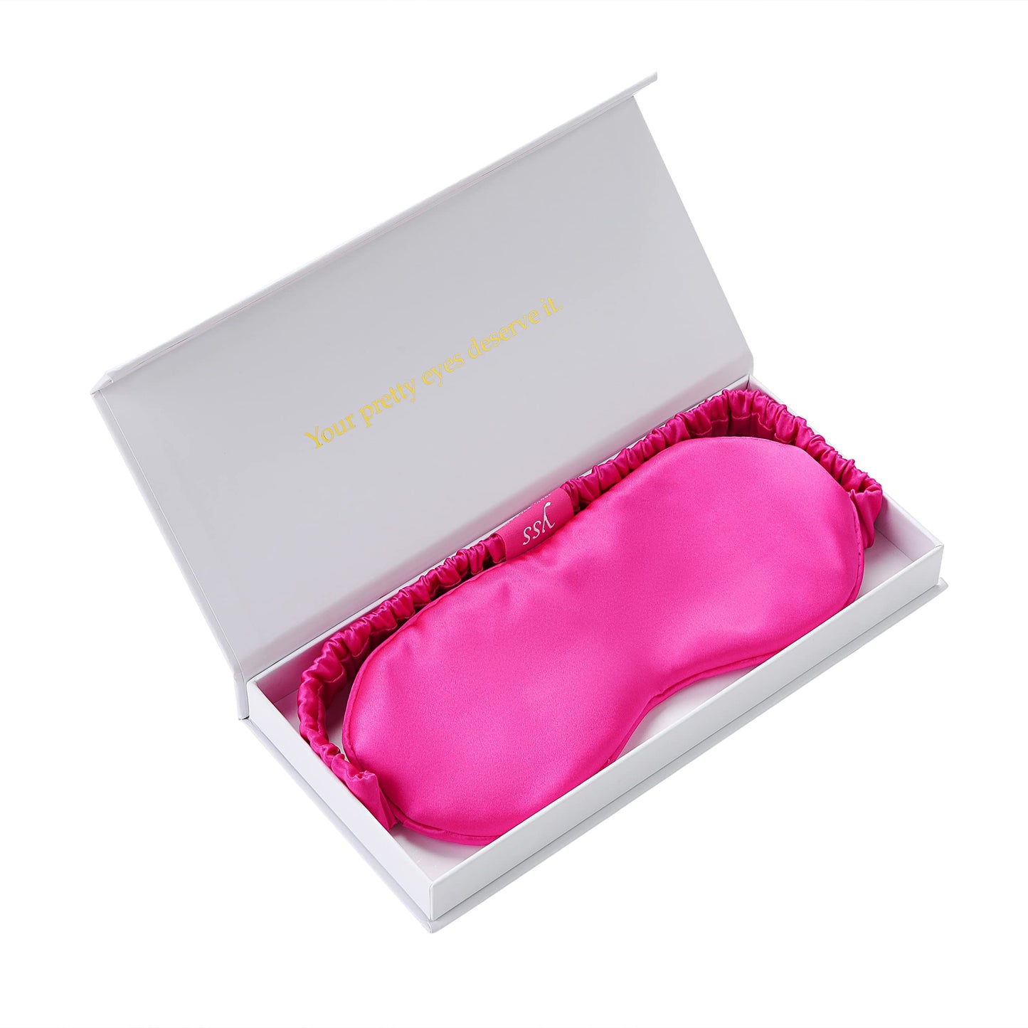 Silk Sleep Mask Light Blocking Luxury 100% Mulberry 19mm Silk Eye Mask Eye Cover Blindfold Ultra Soft Light & Comfy Anti Aging Skin Care with Travel Bag Gift Package