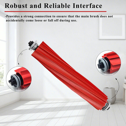 Soniicmomo Rubber Main Brush Compatible with Roborock Q Revo/S7/S7+/S7 MaxV/S7 MaxV Plus/T7S/T7S Plus/Q7/Q7 +/Q7 Max/Q7 Max+/Qrevo Pro/Qrevo S/Qrevo Plus Robot Vacuum Cleaner