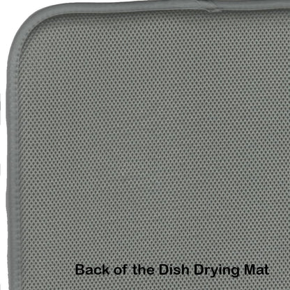 Caroline's Treasures SC2007DDM Blue Heron Watercolor Dish Drying Mat, Absorbent Kitchen Counter Pad 14 x 21", Multicolor