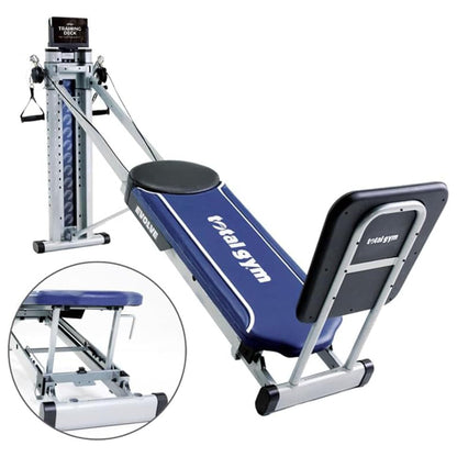Total Gym Evolve, Incline Bodyweight Training Home Exercise Machine w/ Adjustable Glideboard, 16 Levels of Resistance, & Deluxe Squat Stand