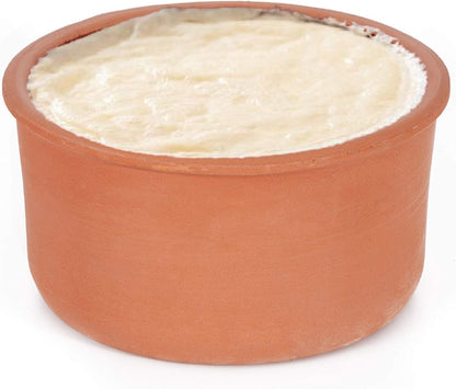 2.10 Clay Yogurt Pot, Inner Glazed Terracotta Cookware, Earthen Casserole Bowls for Oven Cooking, Terra Cotta Deep Pan
