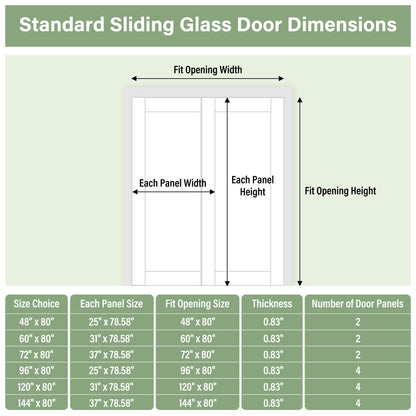 60" x 80" Paintable Sliding Closet Door, 1-Lite One-Side Mirror Bypass Door Panel with Hardware Track Kit & Floor Guide, Solid Wood Slab Pre-Assembled for Kitchen/Bedroom/Laundry, Black Handle