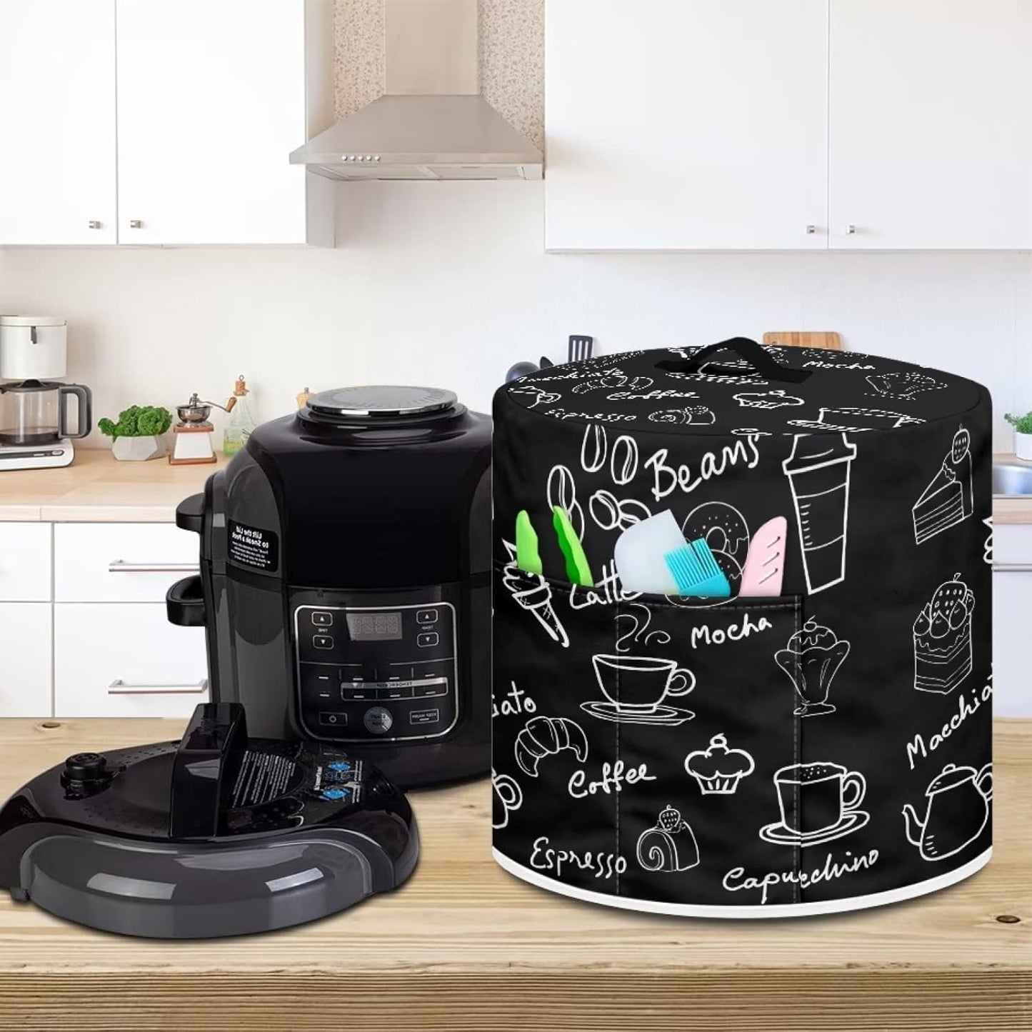 Dust Cover for Kitchen Instant Pot Accessories, 3 Quart Pressure Cooker Air Fryer Rice Cooker Dust Protection with