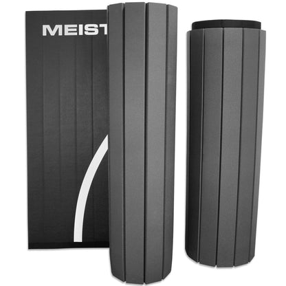 Meister FlexFloor Wrestling Mat - 10ft x 10ft Roll-Up Pro Training Mat for Home & Gym - Black