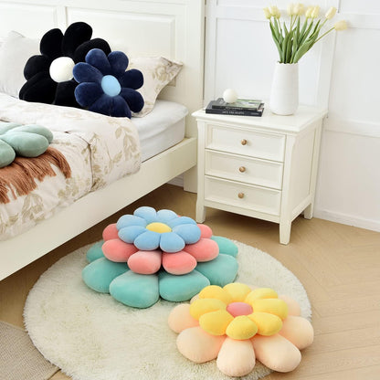 15.7" Sioloc Flower Pillow, Shaped Throw Pillow Butt Cushion Floor Seating Cushion, Cute Room Decor & Plush Pillow
