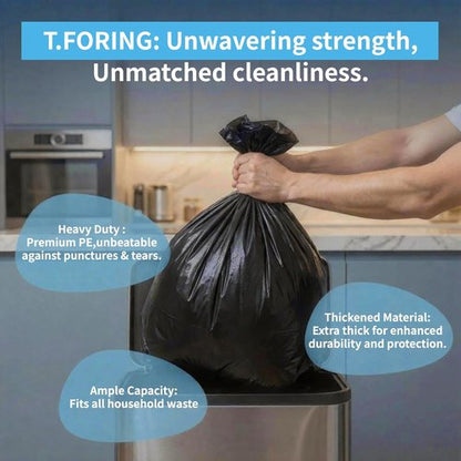 Heavy Duty 20-30 Gallon Trash Bags by [Brand Name] - 1.28 Mil Thick, 30" x 35", 100 Count, Unscented