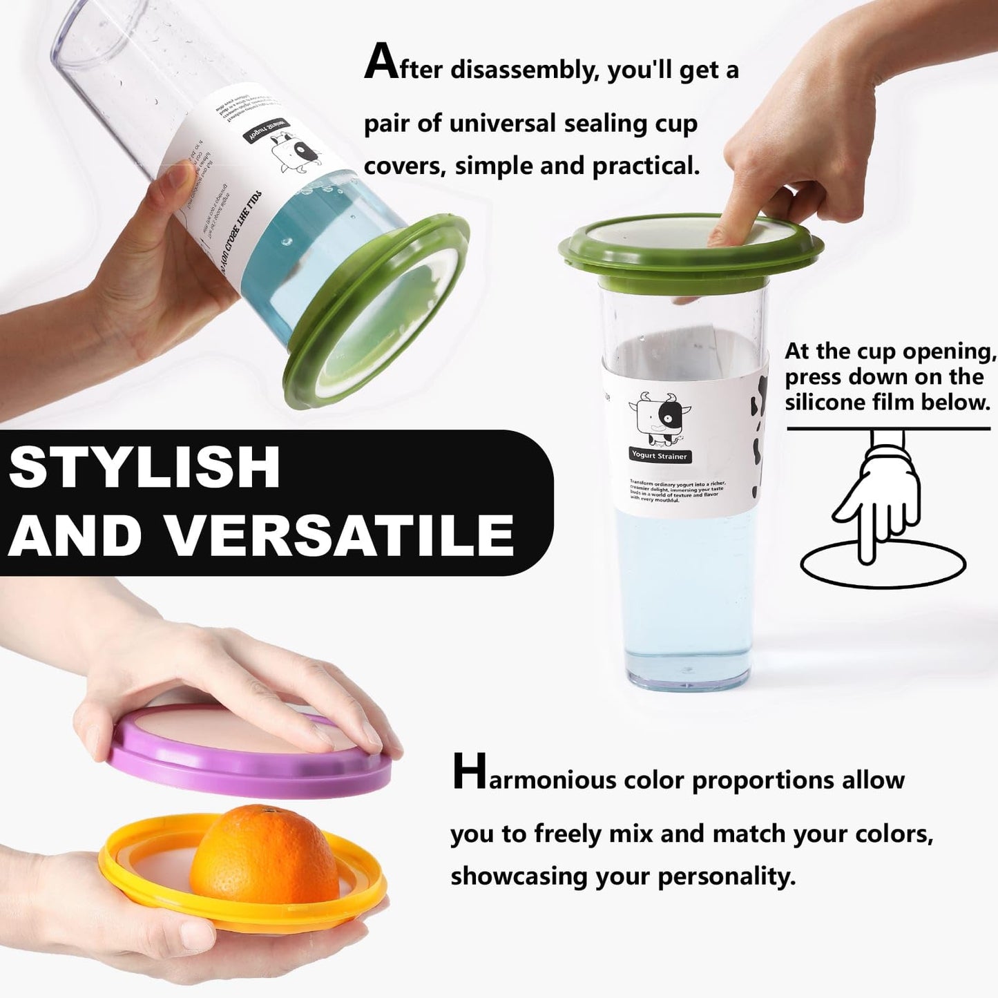 Erehere 4-Piece Airtight Food Storage Containers Set – Avocado Saver, Onion Keeper, Silicone Kitchen Organizers for Fridge, Reusable & Leak-Proof to Lock in Freshness