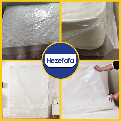 Queen Size Mattress Bag - Heavy-Duty Plastic Protector Cover for Moving | 1PK