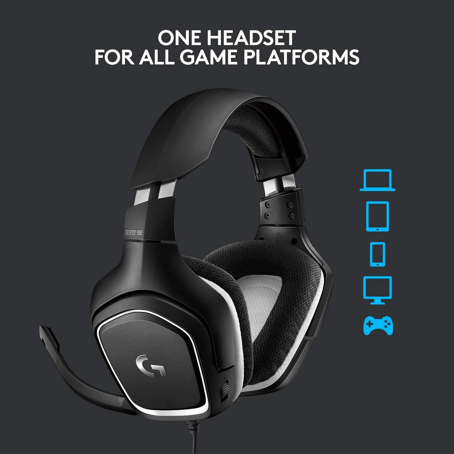 Logitech G332 SE Stereo Gaming Headset for PC, PS4, Xbox One, Nintendo Switch