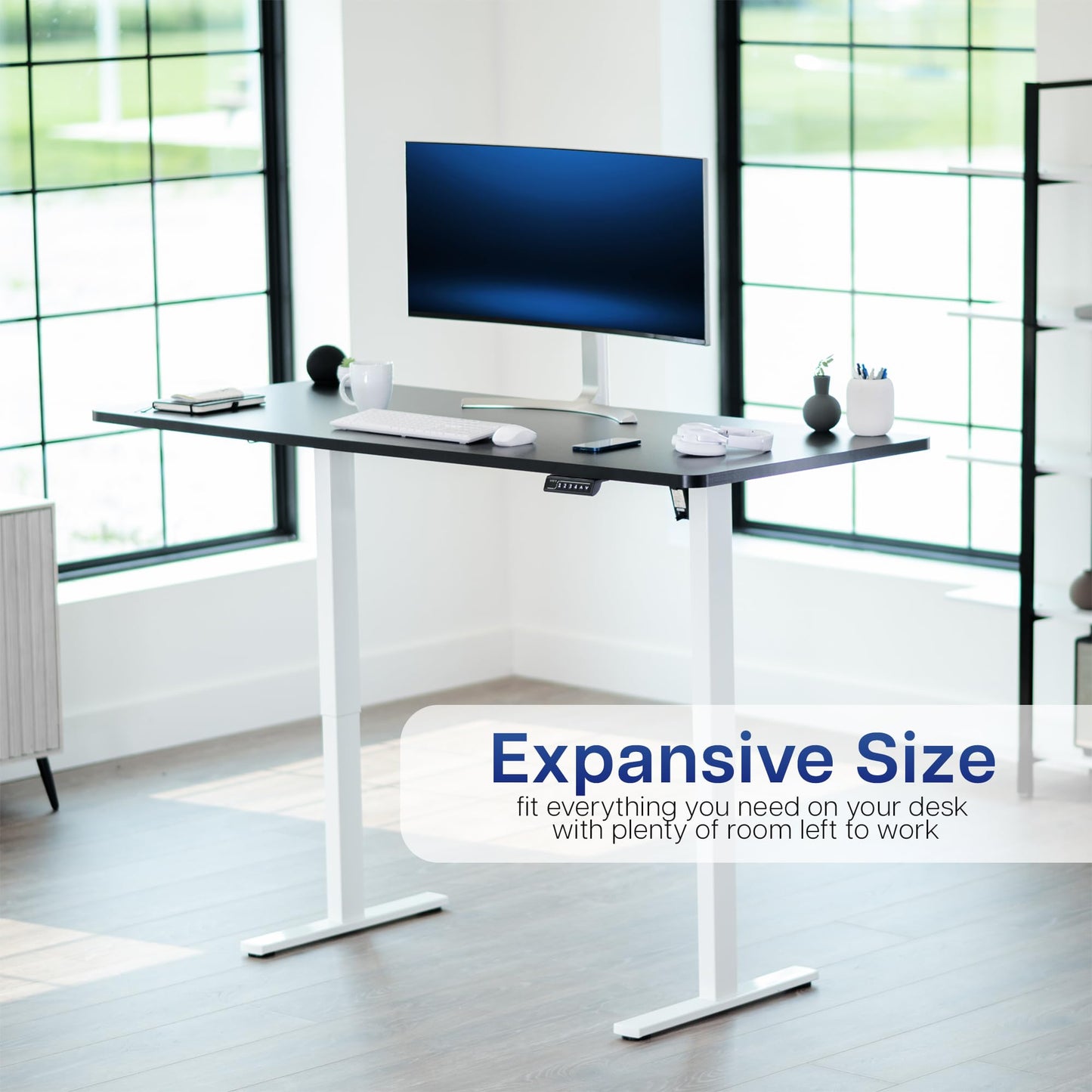 VIVO Universal 71 x 30 inch Solid One-Piece Table Top for Standard and Sit to Stand Height Adjustable Home and Office Desk Frames, Black, DESK-TOP71B