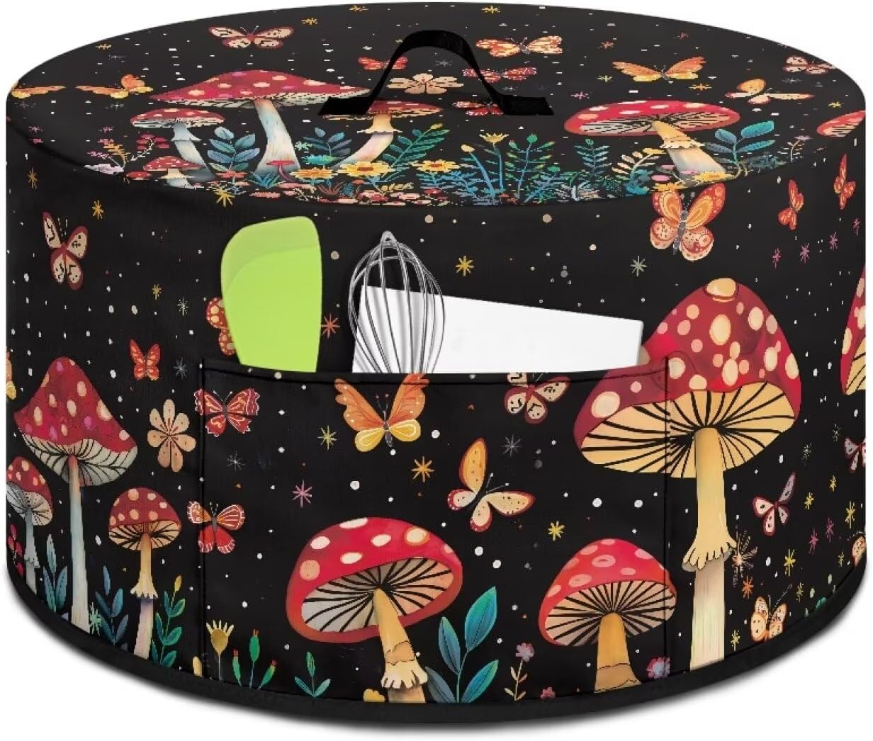 Crock Pot Dust Cover - Mushroom Slow Cooker Dust Cover for 6, 7, 8 Quart Oval Crock Pot