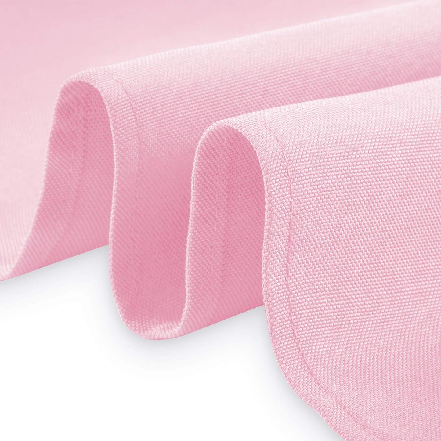 Lann's Linens 70" Square Premium Tablecloth for Wedding, Banquet, Restaurant, Polyester Fabric, Pink