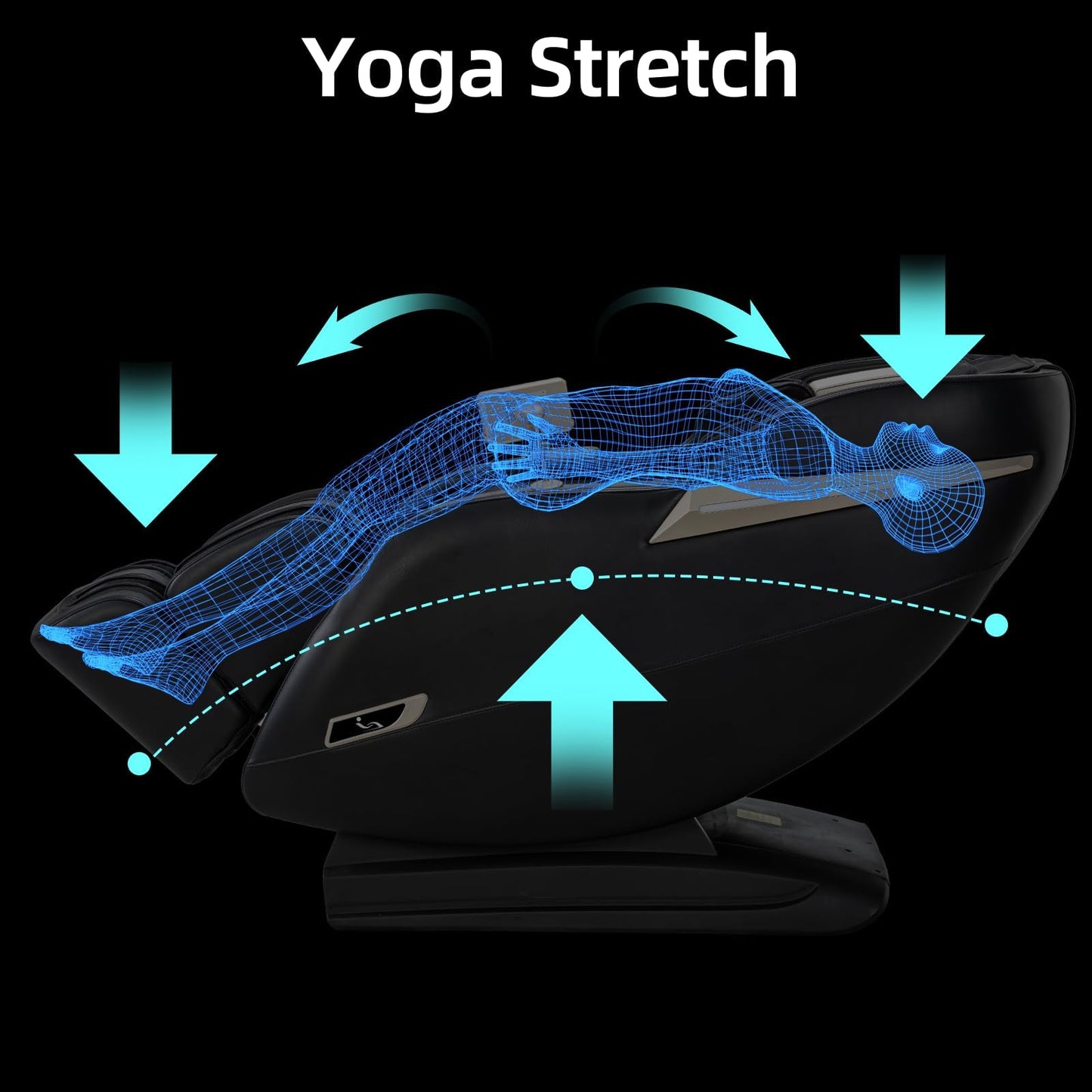 MYTHIA 2026 Full Body Massage Chair for After Work Recovery - Zero Gravity Recliner up to 165°with SL Track, Heat Therapy, Bluetooth & USB Charging Port (MD906-Black)