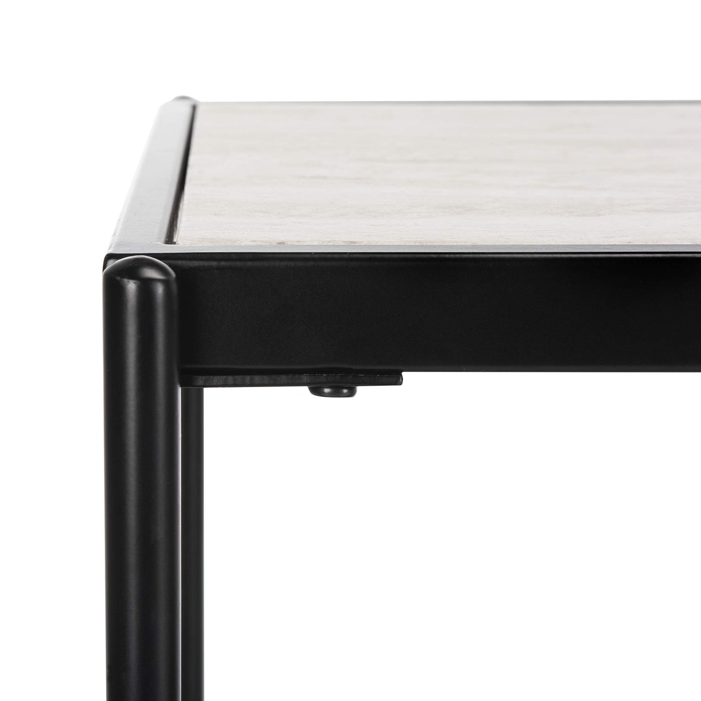 Safavieh Home Petra Beige and Matte Black 3-tier Console Table