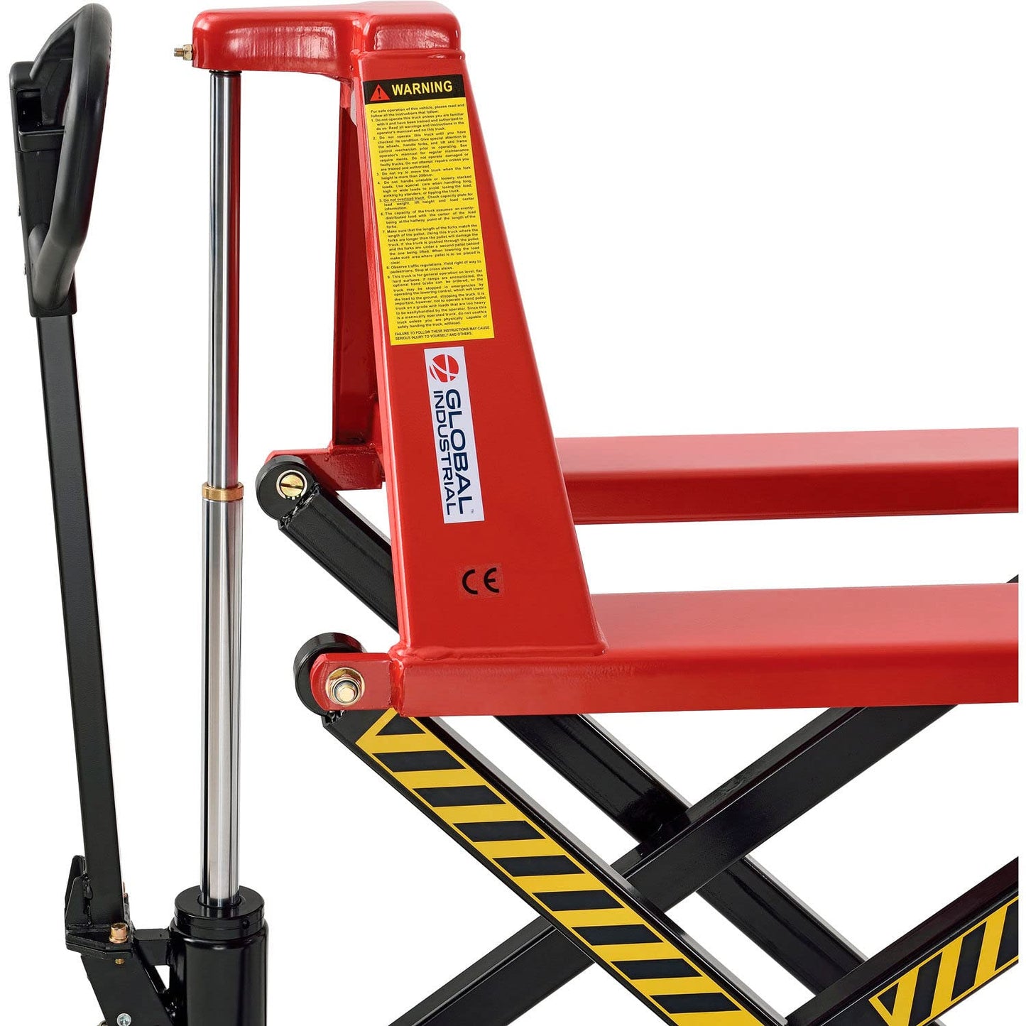 Global Industrial Manual High-Lift Skid Jack Truck, 3300 Lb. Capacity, 21" x 45" Forks