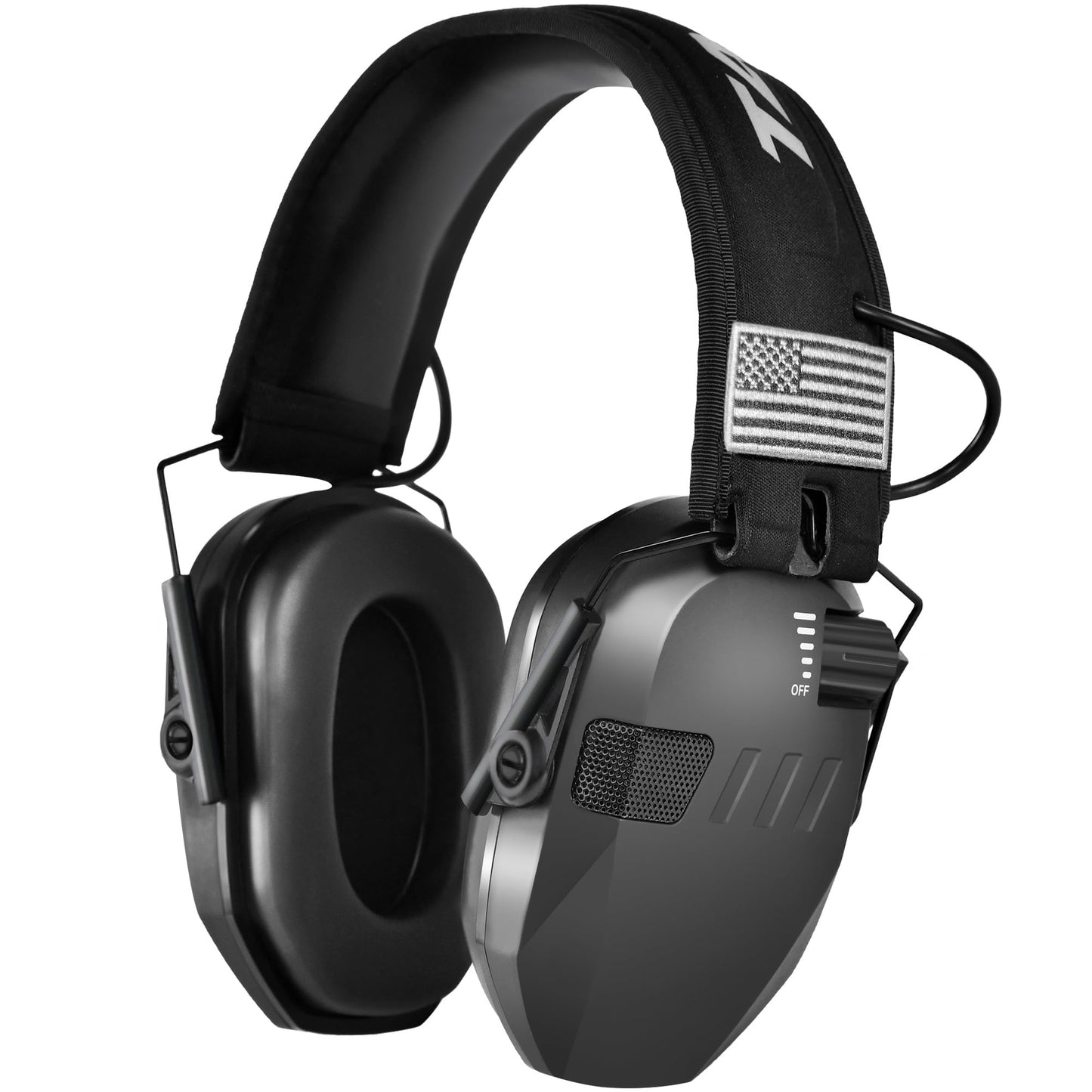 TACWIN Electronic Shooting Ear Protection,NRR 23dB Active Noise Reduction Hearing Protection Ear Muff For Shooting Range,Gun Range with Sound Amplification Hearing Protection