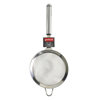 GoodCook Gourmet 6-inch Hand Strainer, Stainless Steel Diamond Shaped Ergonomic Handle with Hang Loop