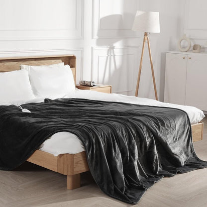 Heated Blanket Full Size Electric Blanket 72" X 84" with 5 Heating Level & 10 Hour Auto Off, Ultra-Warm Selected Flannel Heating Blanket for Adults, Machine Washable, Gifts for Grandma(Charcoal Grey)