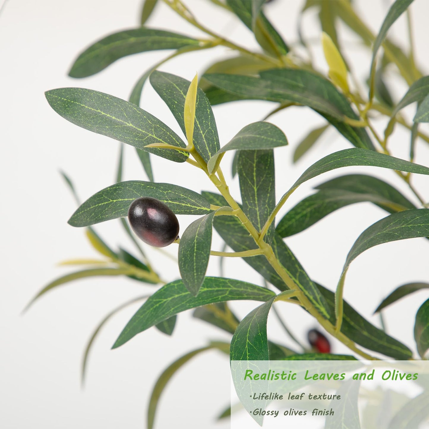 Nafresh Majestic Faux Olive Tree 9ft – Artificial Olive Tree Indoor & Outdoor with Lifelike Leaves & Textured Branches for Living Room, Office, Entryway,Patio