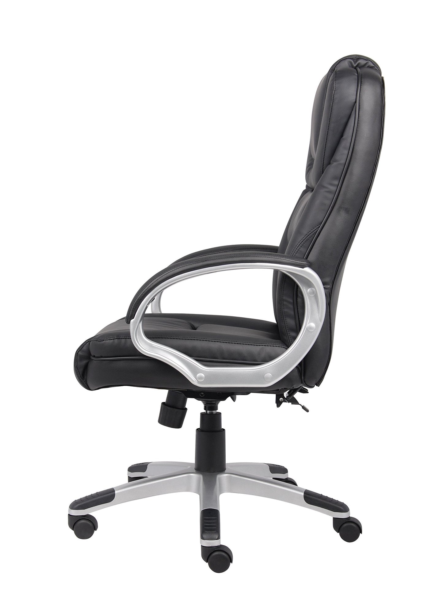 Boss Black No Tools Required Executive Leather Chair
