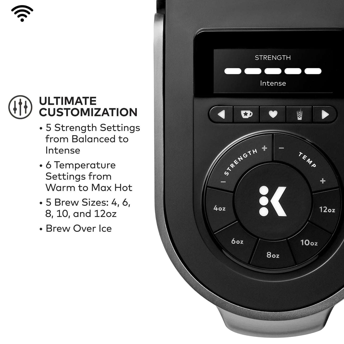 Keurig K-Supreme Plus SMART Coffee Maker, Single Serve K-Cup Pod Coffee Brewer, BREWID and MultiStream Technology, 78 Oz, Black