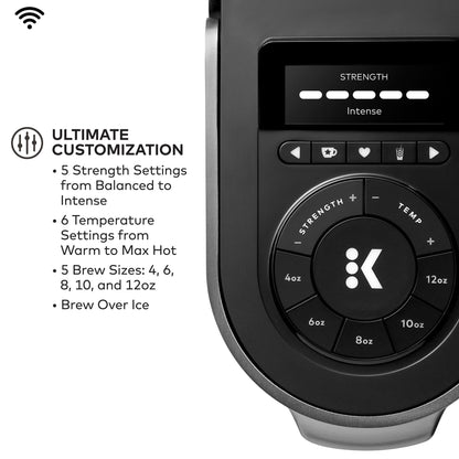 Keurig K-Supreme Plus SMART Coffee Maker, Single Serve K-Cup Pod Coffee Brewer, BREWID and MultiStream Technology, 78 Oz, Black