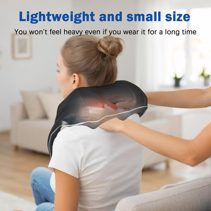 Joyset Shiatsu Neck and Back Massager with Heat,Electric Shoulder Massager for Pain Relief Deep Tissue,3D Kneading Massage with Cloth Cover Easy to Clean Best Gift for Men Women Parents