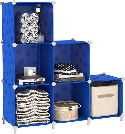 6 Closet Closet, UNKU Cube Storage Organizer, Cube Organizer Storage Shelves, DIY Stackable Bookcase, Clothes Organizer