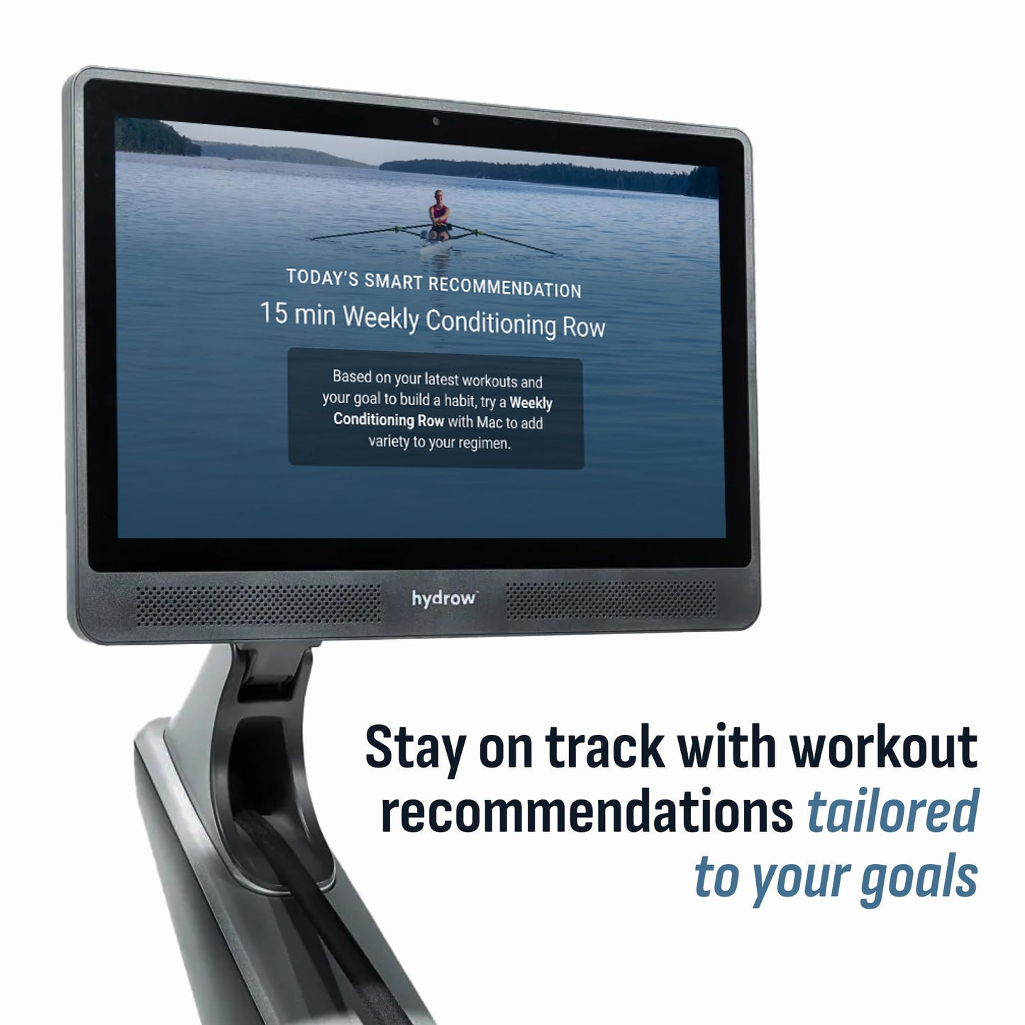 Hydrow Origin Rowing Machine with Immersive 22" HD Rotating Screen - Stows Upright | Live and On-Demand at-Home Workouts, Membership Required