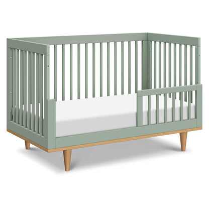 Davinci Marley 3-in-1 Baby Crib Convertible to Toddler Bed & Daybed - Easy to Assemble Wooden Crib - GREENGUARD Gold Certified - 4 Adjustable Heights - Conversion Kit Sold Separately, Light Sage