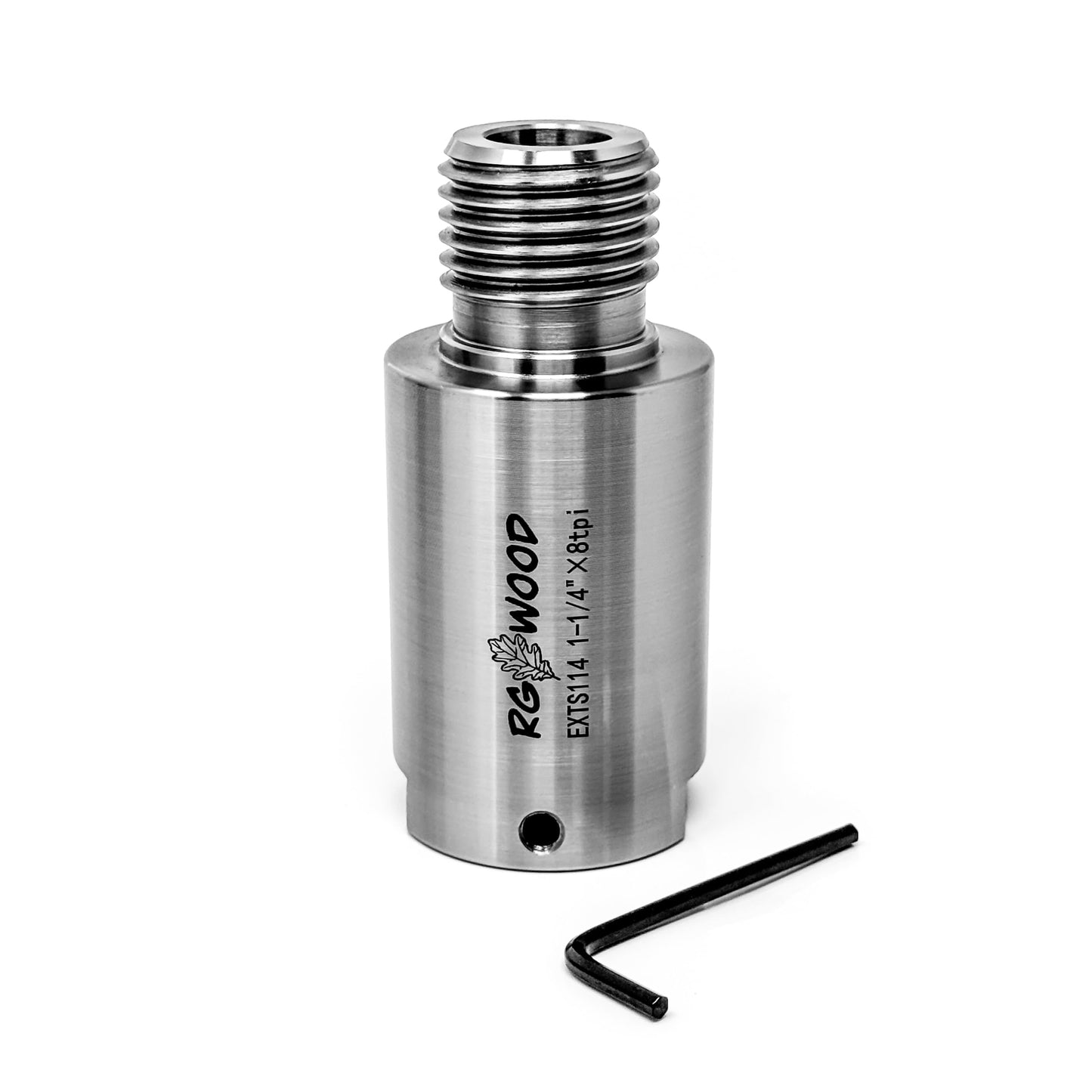 RG Wood Lathe Spindle Extenders - Move Your Chuck or Faceplate an Additional 3” Away From Lathe Headstock. (1-1/4" x 8tpi)