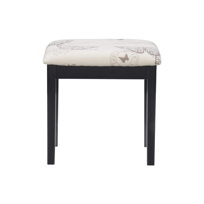 Linon Vanity Set, Black