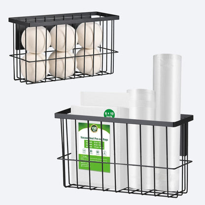 2-Pack Magnetic Basket, Dryer Ball Holder for Laundry Room Organization
