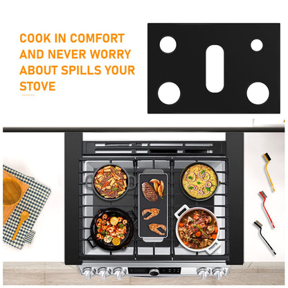 Stove Cover Gas Stove Top Burner Covers Protectors for Samsung Gas Range Stove Mat Protector Reusable,Oven Liners Mat,Non-Stick Washable Keep Stove Clean Stove Guard