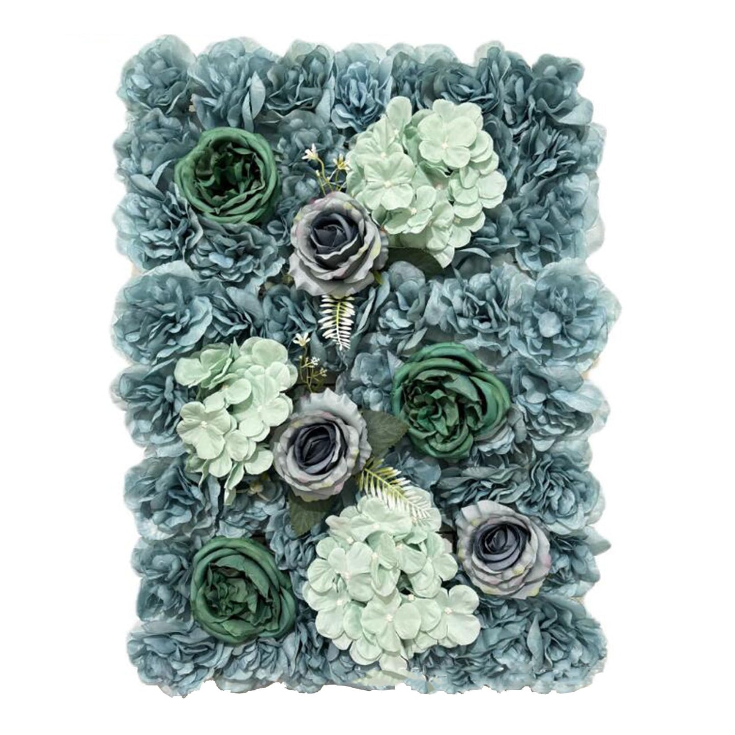 JIIPOREGJ Artificial Flower Backdrop 3D Flower Wall Panels 23.62 X 15.75 Inch,for Wedding Party Baby Bridal Shower Home Hanging Photo Background,10pcs