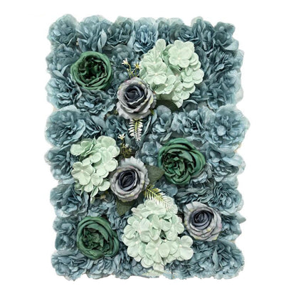 JIIPOREGJ Artificial Flower Backdrop 3D Flower Wall Panels 23.62 X 15.75 Inch,for Wedding Party Baby Bridal Shower Home Hanging Photo Background,10pcs