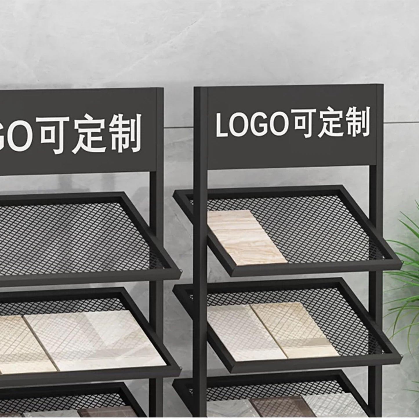 RIYUESHENGHENG Tile Sample Display Stand,Wooden Floor Sample Holder Standing Stone Flooring Display Shelf，Building Material Sample Display Rack Retail Rack，for Shops Exhibition Halls Events