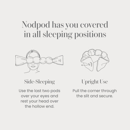 Nodpod Gentle Pressure Sleep Mask | Patented Light Blocking Design for Sleeping, Traveling & Relaxation - Wisteria