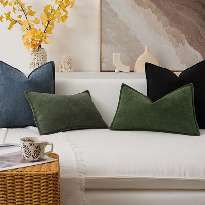 14x20 Inch 1 Pack Kevin Textile Lumbar Pillow Cover Soft Boucle Textured Decorative Waterproof Rectangle Cushion