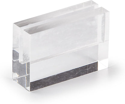 Darice David Tutera Illusion Acrylic Base Card Holders, Clear, 6 Piece, 6 Count