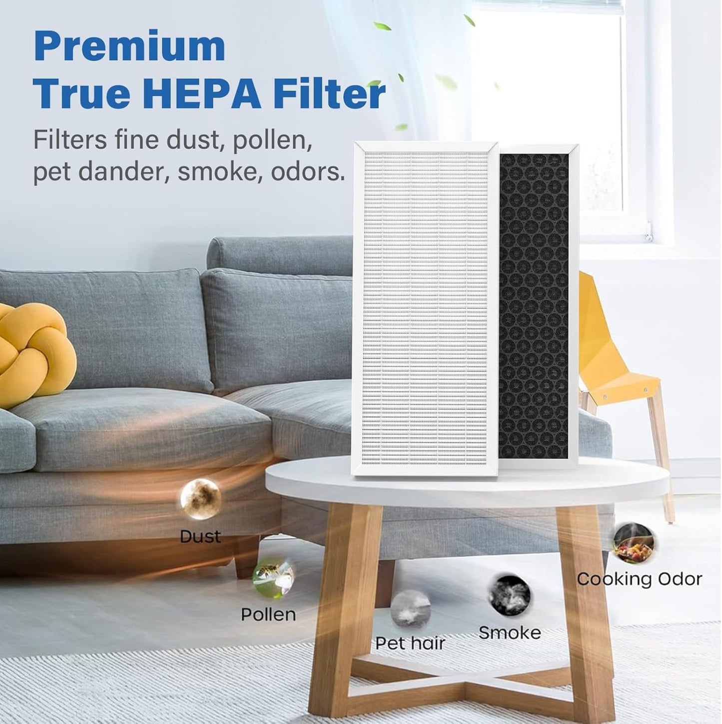 Upgraded 04383 True HEPA Replacement Filter for Hamilton Beach TrueAir 04383 04384 04385 04386 Air Purifier