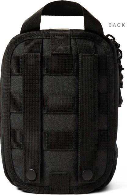 My Medic MyFak Mini First Aid Kit - Small and Lightweight for Camping Hiking and Backpacking - IFAK with 70 Items - HSA/FSA Great for Travel - Black