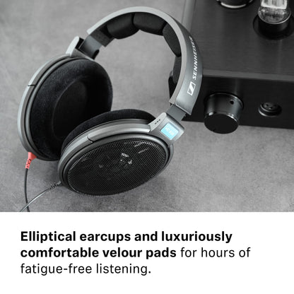Sennheiser HD 600 - Audiophile Open-Back Dynamic Wired Headphones Over Ear with Natural Soundstage and Premium Comfort for Music Lovers, Open Metal Earpiece Covers, Black
