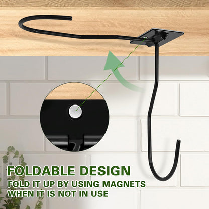 Ticway Banana Hanger Hook – Space Saving Banana Holder Hanger to Keep Bananas Fresh, Self Adhesive and Screw Banana Hook 2Pack Black