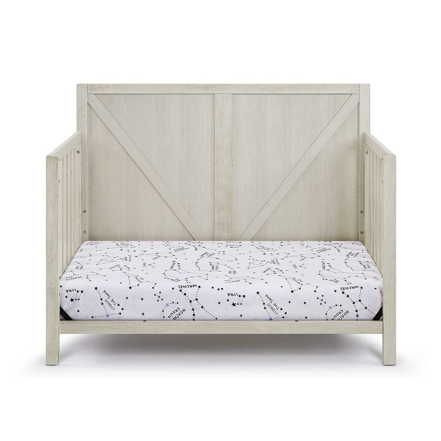 Suite Bebe Barnside 4-in-1 Convertible Baby Crib in Washed Gray